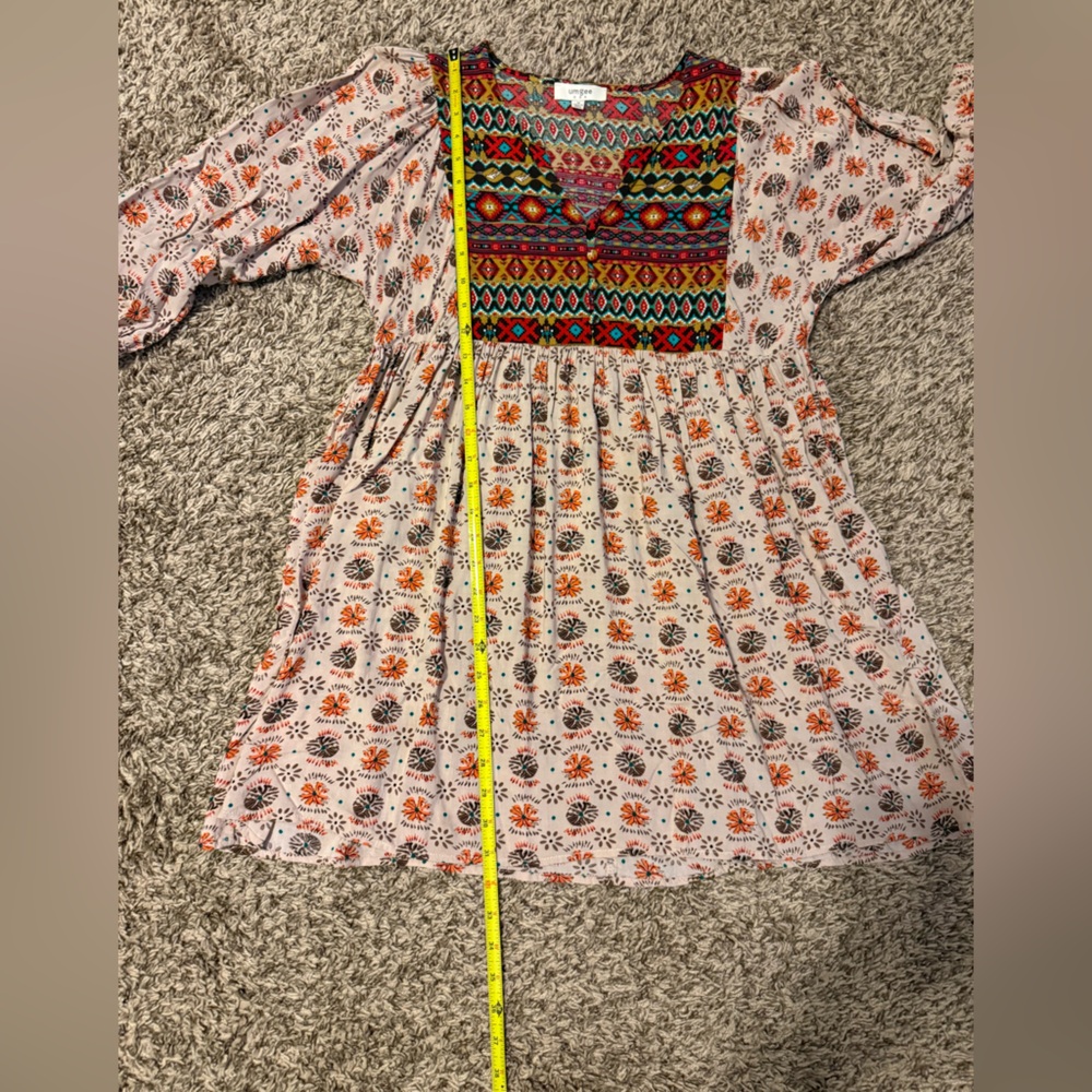 Umgee Colorful Aztec Print Mini Dress - Picture 10 of 11